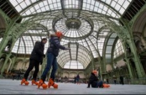 Un patin à rouler au Grand Palais