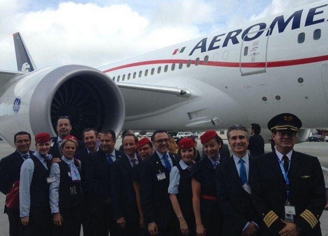 Le Mexique et Aeromexico fête leur nouveau Dreamliner