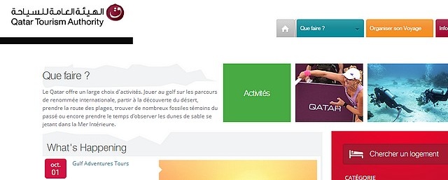 Le Qatar lance son site en français