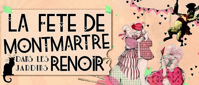 La fête de Montmartre dans les jardins Renoir