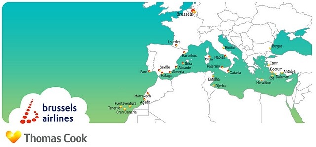 Thomas Cook compte sur Brussels Airlines