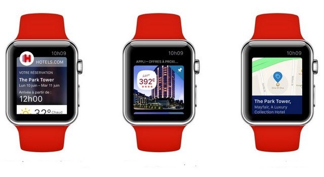 L’Apple Watch s’attache à Hotels.com