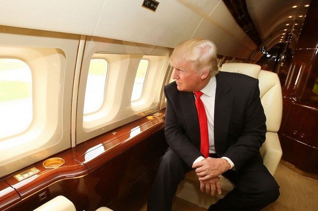 En balade à bord du 757 de Donald Trump …