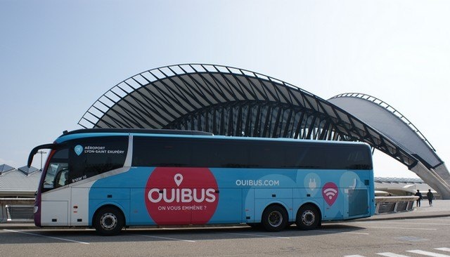Ouibus relie l’aéroport Lyon-Saint-Exupéry à 18 villes d’Auvergne-Rhône-Alpes