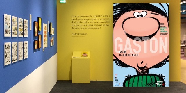 Lagaffe fait le malin chez Pompidou