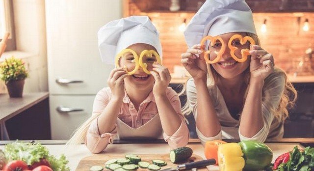 On holiday, happiness through vegetables