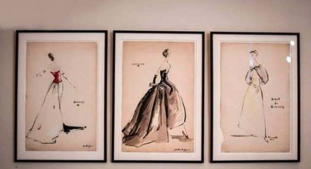 Yves Saint-Laurent, his youthful drawings
