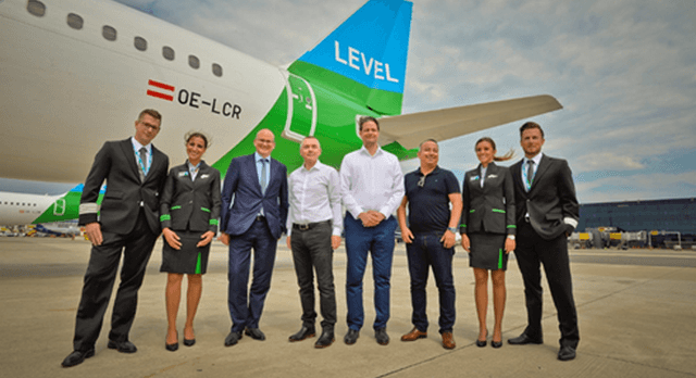 Level takes off from Vienna (Austria)