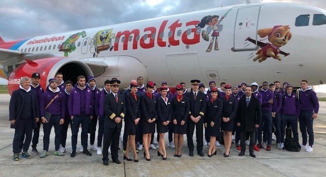 Air Malta is First Airline to land an Airbus A320neo at Florence Peretola Airport to fly the Fiorentina football team to Malta