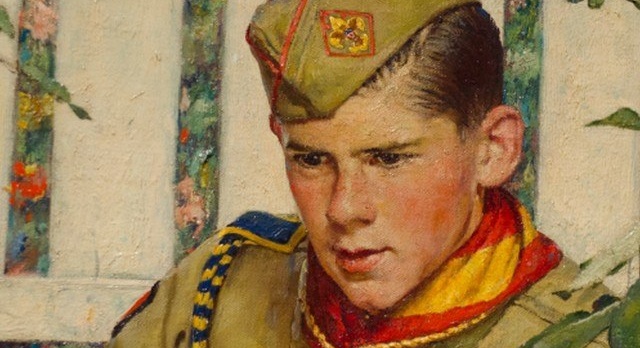 Norman Rockwell à pied au Mémorial de Caen