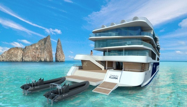 Celebrity Flora, the first ship specially designed for the Galapagos Islands