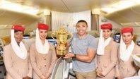 The Webb Ellis Trophy arrives in Japan