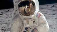The helmet that allowed Neil Armstrong to pronounce his legendary phrase 50 years ago is on display in London