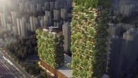 Nanjin Towers where Hyatt watches his hotels grow