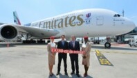 Emirates  dévoile à Nice son A380 relooké et veut y renforcer sa présence