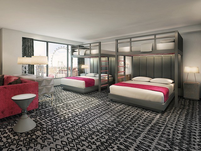 The Flamingo Las Vegas Unveils One Of The Largest Suites With Bunk